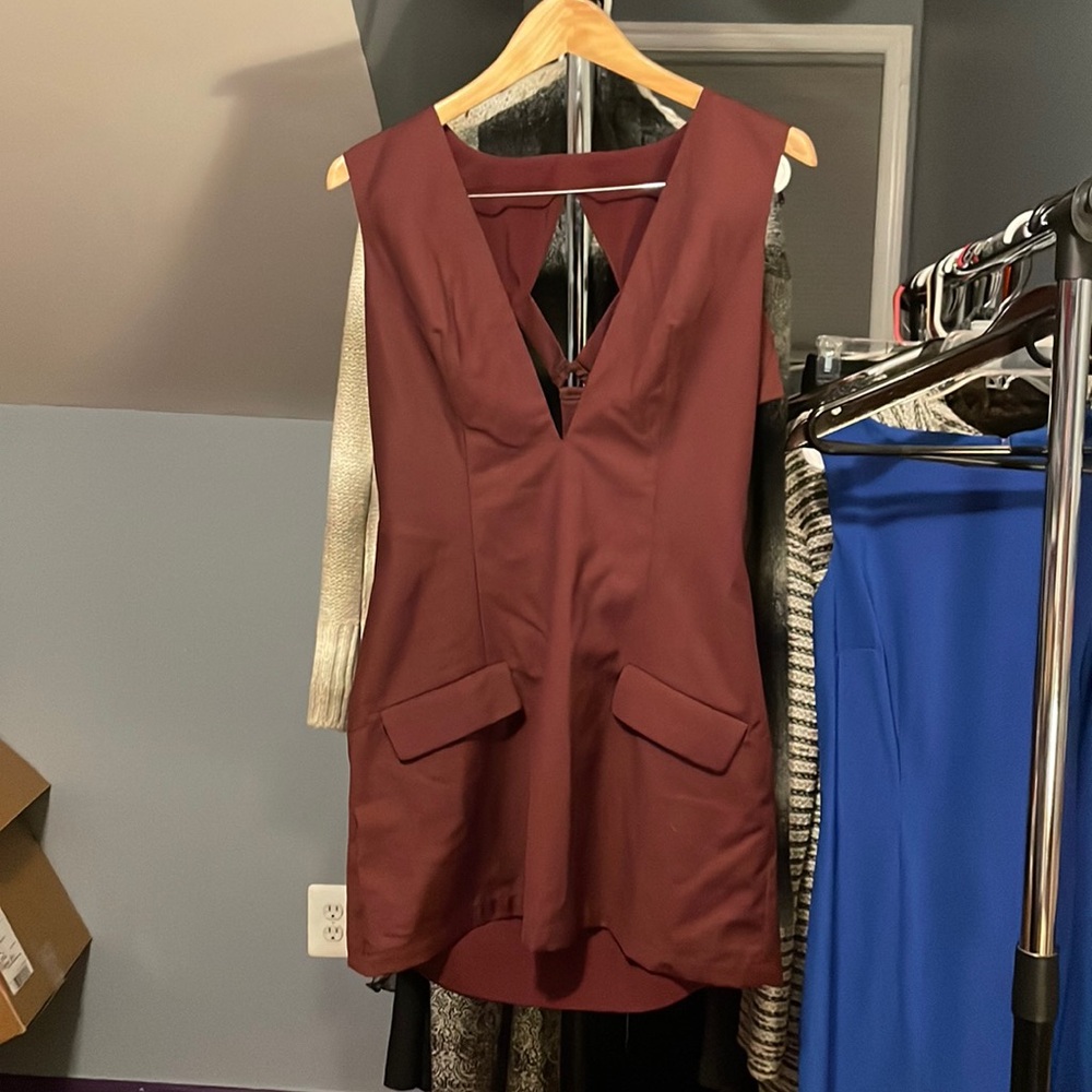 Maroon Tobi dress